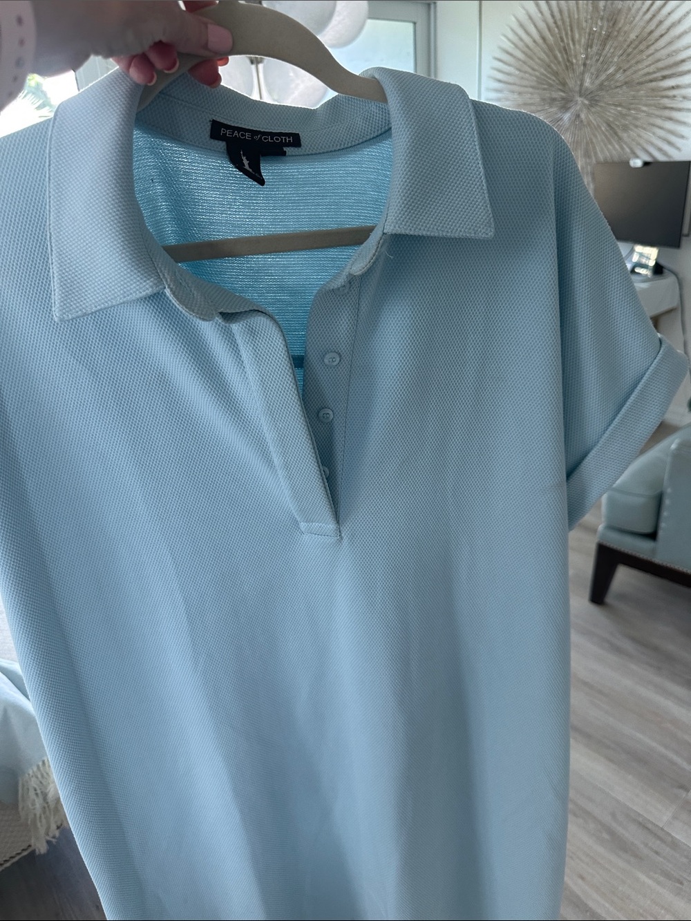 Peace of Cloth Light Blue Polo Shirt